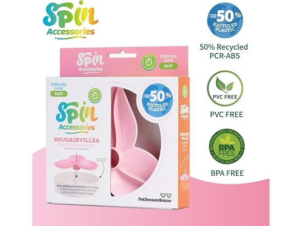 PetDreamHouse Spin Slow Feeder Bowl Insert for Dogs
