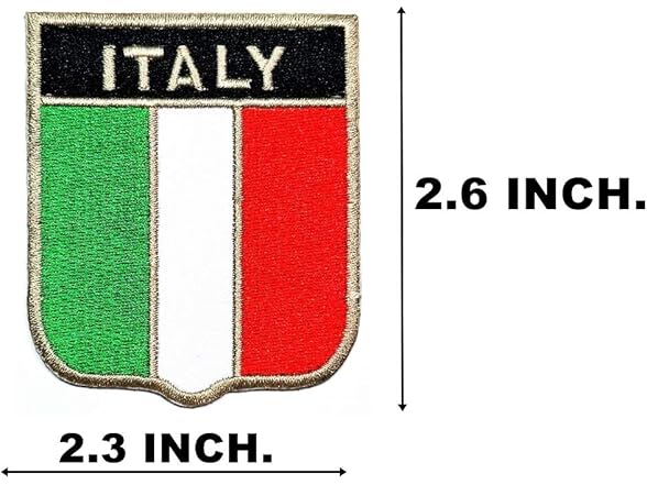 cotton fabric ONCEX Italy Flag Patch