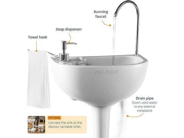 Alpcour Portable Sink - 17L