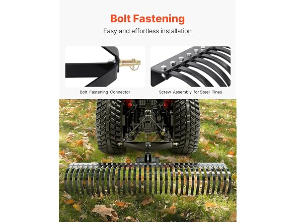 Pull-Behind Thatch Remover, 60" Width, Equipped