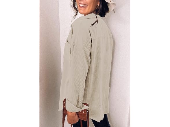 Mingalondon Women (M) Long Sleeve Button Up Tops
