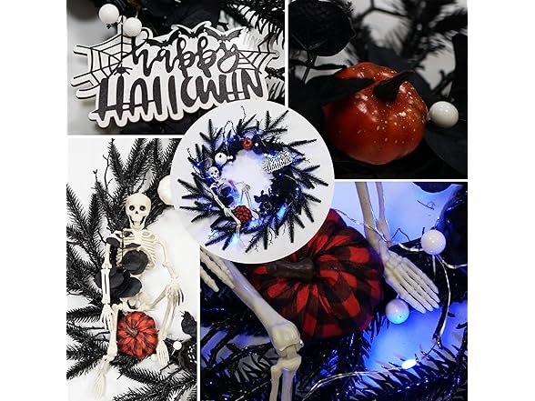 VOELIGT 22 Inch Halloween Wreaths