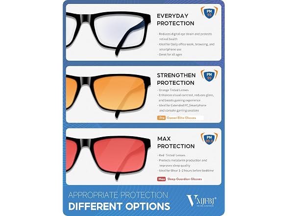 VMJFBJ Blue Light Blocking Glasses Black