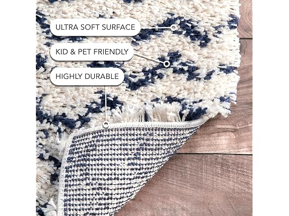 nuLOOM Cuellar Chevron Shag Rug 4x6