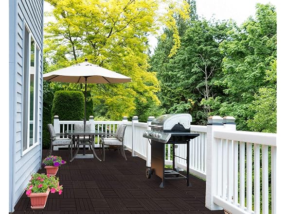 ASTEROUTDOOR Interlocking Deck Tiles 12" 10pc