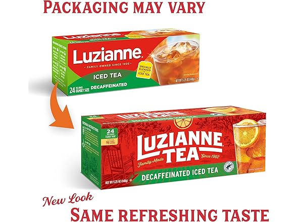 Luzianne Decaf Iced Tea 24ct