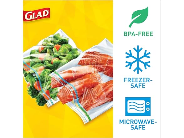 Glad Freezer Bags 1 Gallon 36ct