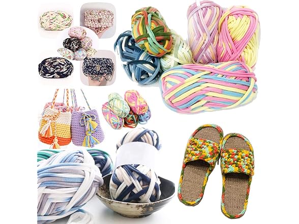 1 PCS Colorful T-Shirt Yarn Knitting Yarn