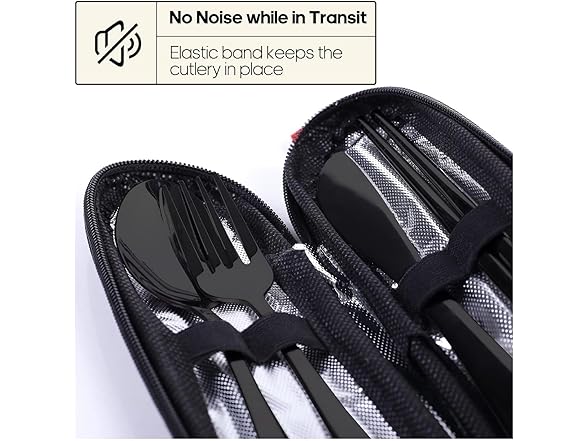 Generic Travel Utensils Set with Case