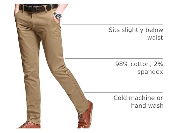 Match Men (36) Slim Stretchy Casual