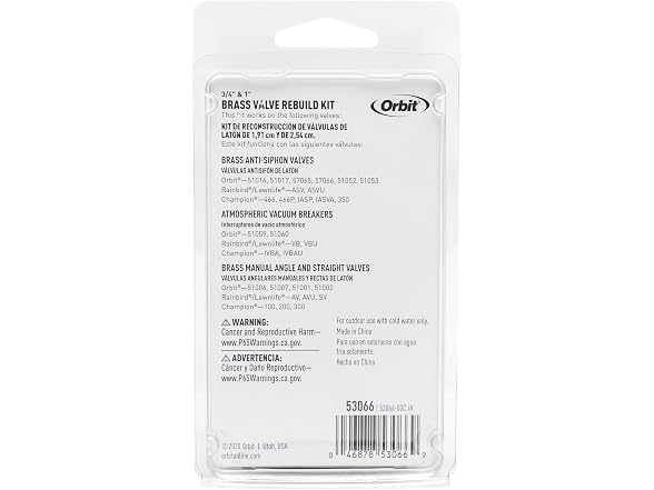 Orbit 53066H Brass Anti-Siphon Sprinkler