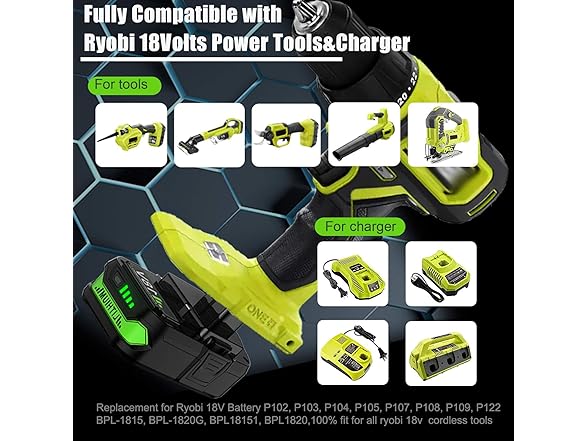 Bonacell W0815 Replacement for P107 Battery