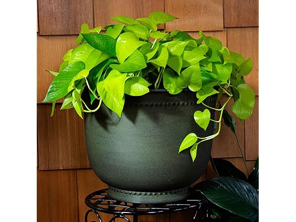 Sunnydaze DRV-1822 Michael Metal Planter, 2 Pc Set, Matte Sage