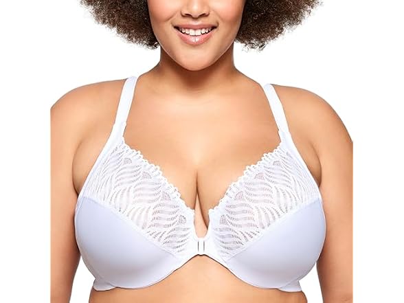Glamorise Women (46DD) Full Figure T-Back Bra