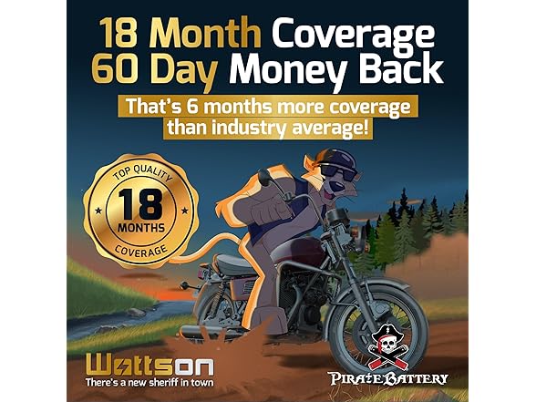 Pirate Battery YTX5L-BS Maintenance Free