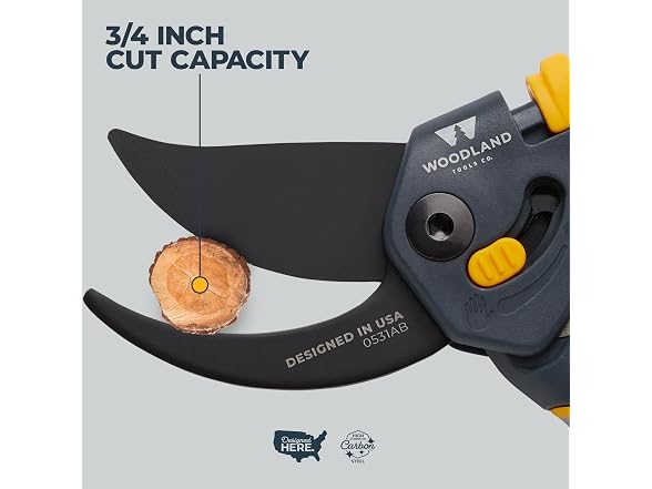 Woodland Tools Co. Super Duty Bypass Pruning Shears – 3/4"