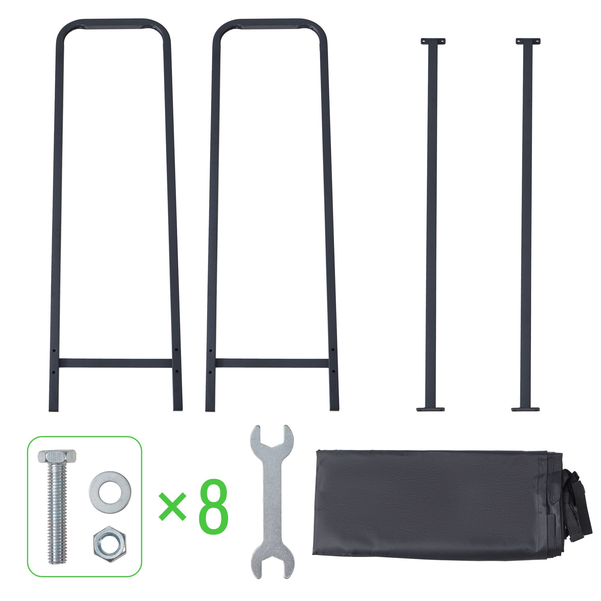 Outdoor Firewood Rack with Cover 4ft - Gallery 17