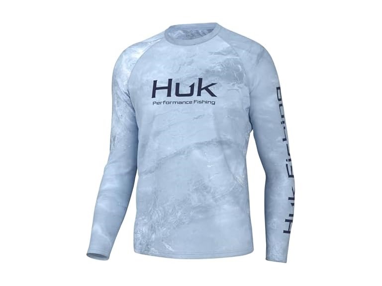 HUK Men's Pursuit Crew Pattern Shirt
