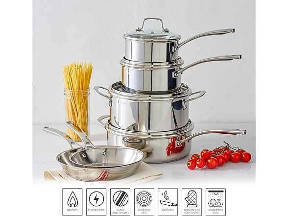Martha Stewart Castelle 10 PieceCookware Set