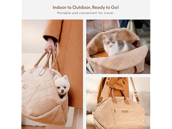 Traveler's Choice Argo On The Purr-Suit 18" Pet Tote, Tan