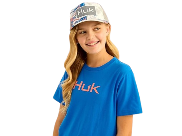 HUK Kid's Performance Fishing Logo Tee