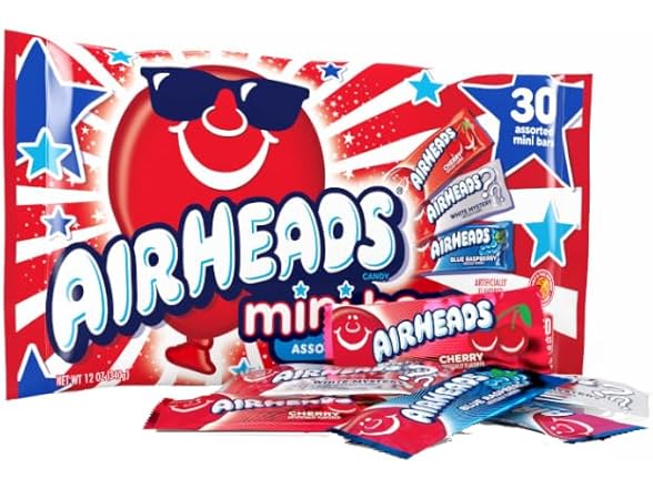 30CT Airheads Mini Bars, Assorted Flavours