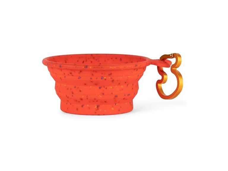 The Dodo The Dodo Collapsible Dog Bowl, Red; Trav