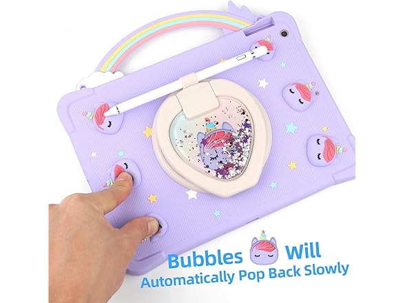 Super Cute Rainbow Handle Unicorn Case