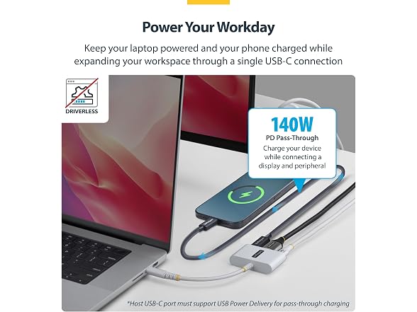 StarTech.com StarTech 3-in-1 USB-C HDMI Dock White