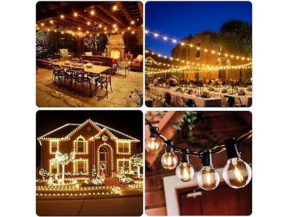 VerRon G40 150FT LED Outdoor String Lights