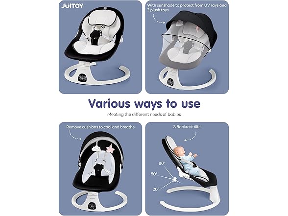 JUITOY Electric Baby Swings
