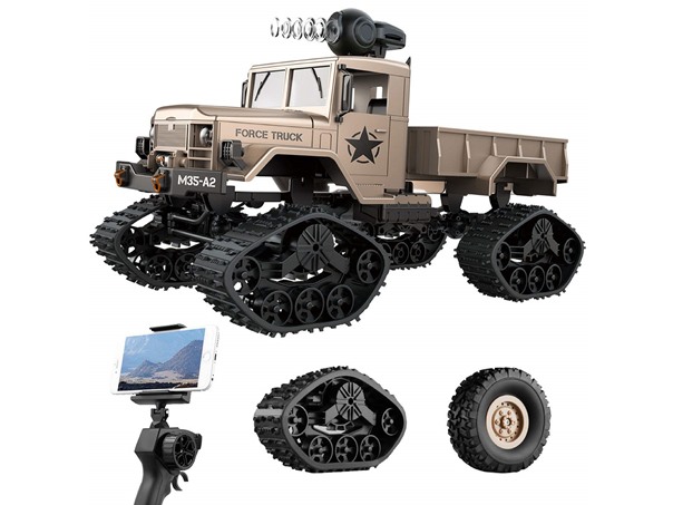XtremePro Off-Road Military Truck RC Toy w/ HD Cam