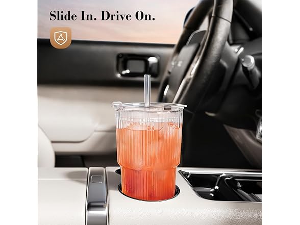 GOSCHE 20oz Iced Coffee Cups w/Straws