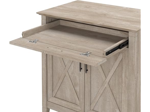 Bush Furniture Key West Secretary Desk with Keyboard Tray