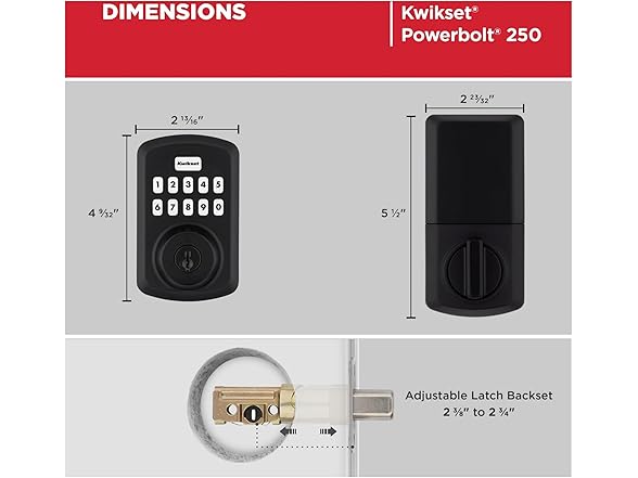 Kwikset Transitional Powerbolt 9250TRS-15S