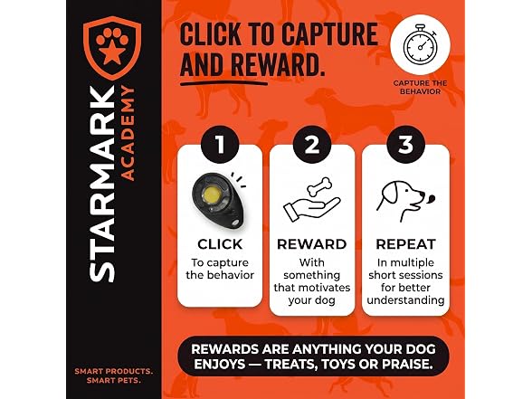 Starmark Pro-Training Deluxe Dog Clicker with Wrist Strap