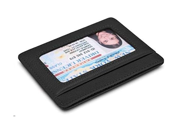 KALMORE womens Credit Holder Genuine Leather