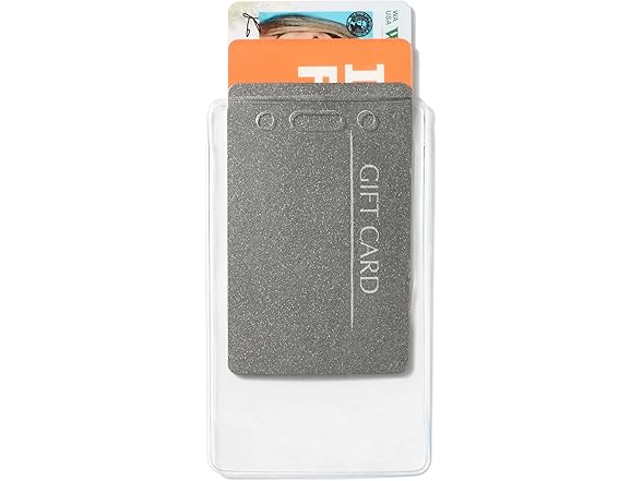 Amazon Basics Clear Name ID Badge Holder Vertical