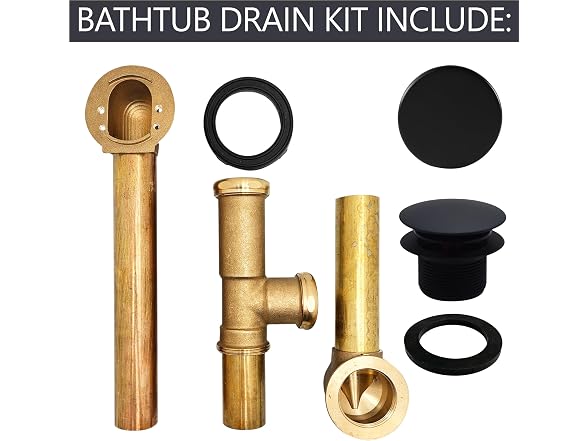 Westbrass 14in Waste Overflow Tip-Toe MB