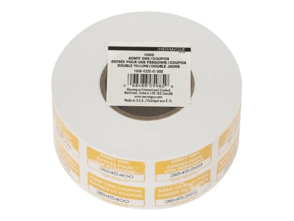 Merangue Double Ticket Roll