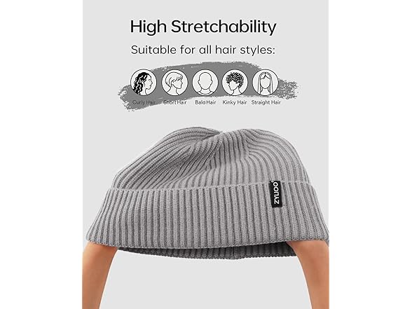 Zylioo XXL Knit Beanie Cap,Oversize Winter