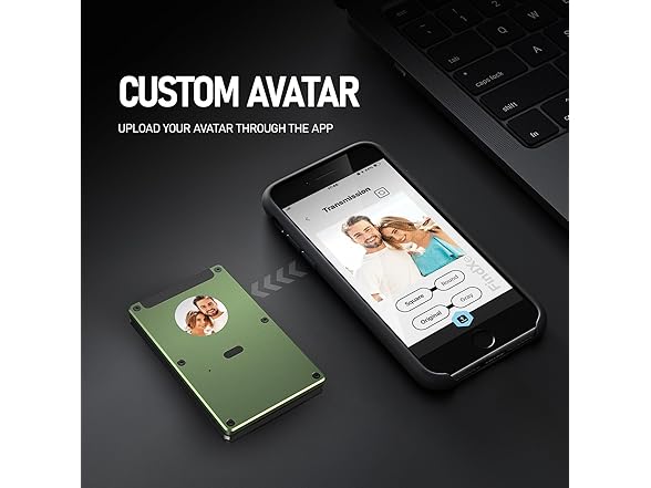 E-ink Air Wallet, Slim Wallet Built in Airtag Chip