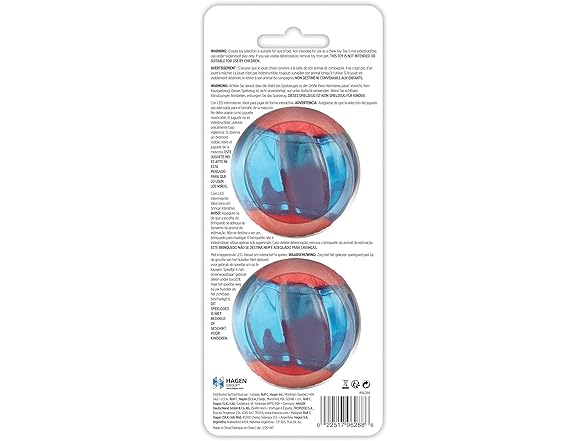 ZEUS Duo Balls with LED, Interactive Dog Toys, Large