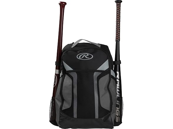 Rawlings | R200G Backpack Equipment Bag | Youth Baseball & Softball | Grey