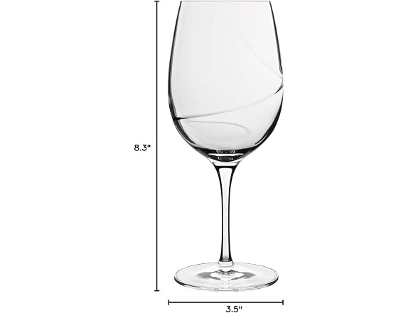 Luigi Bormioli Aero 16.25 oz Goblet Red Wine Glasses, Set of 6