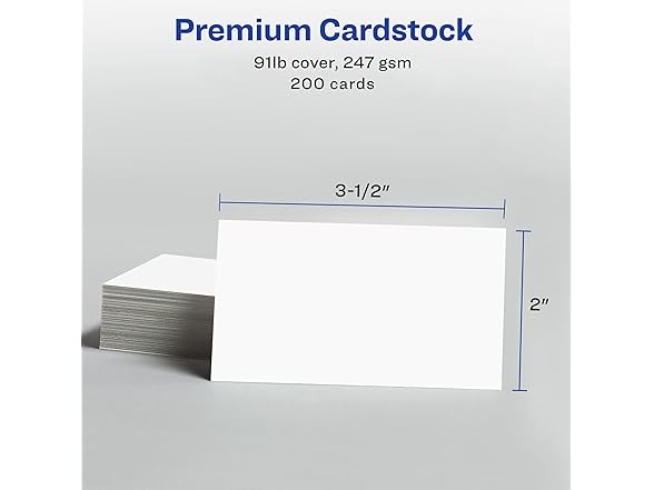 Avery Clean Edge Printable Business Card