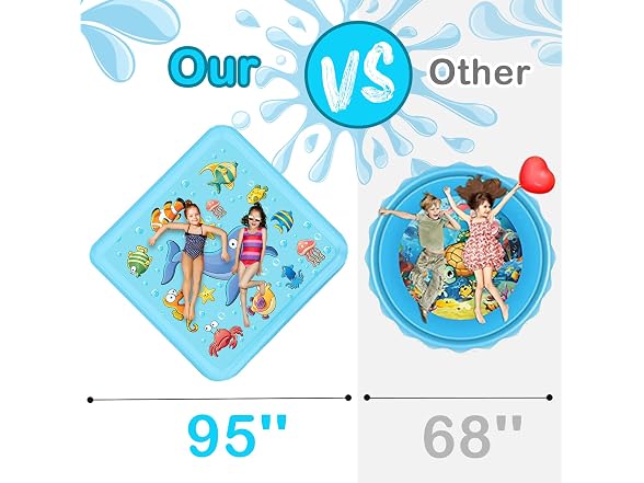 Growsland 67in Splash Pad Outdoor Kids