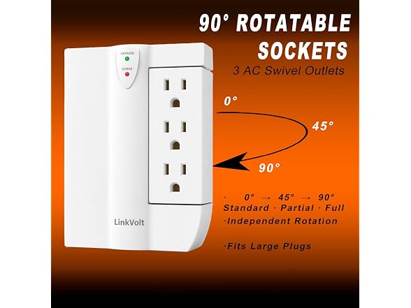 LINKVOLT 6-Outlet Surge Protector