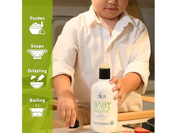 Olizzi "Baby Organic" Cold Pressed Extra Virgin Olive Oil