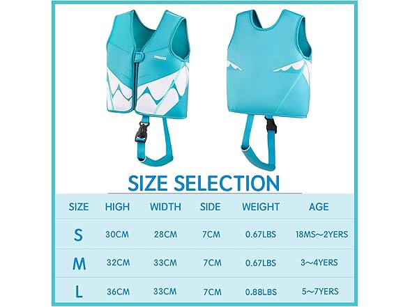 INIGGII Toddler Swim Vest for 20-28 lbs